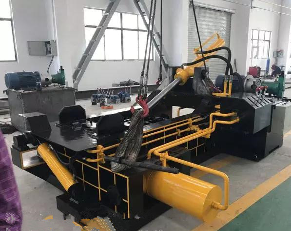 湖北250噸雙主缸廢鋼打包機，廢鐵打包機